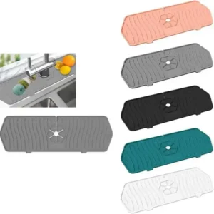 Tapis en silicone pour évier absorbant et anti-éclaboussures – photo 1