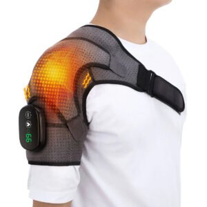 Épaulière chauffante rechargeable avec massage et écran LED